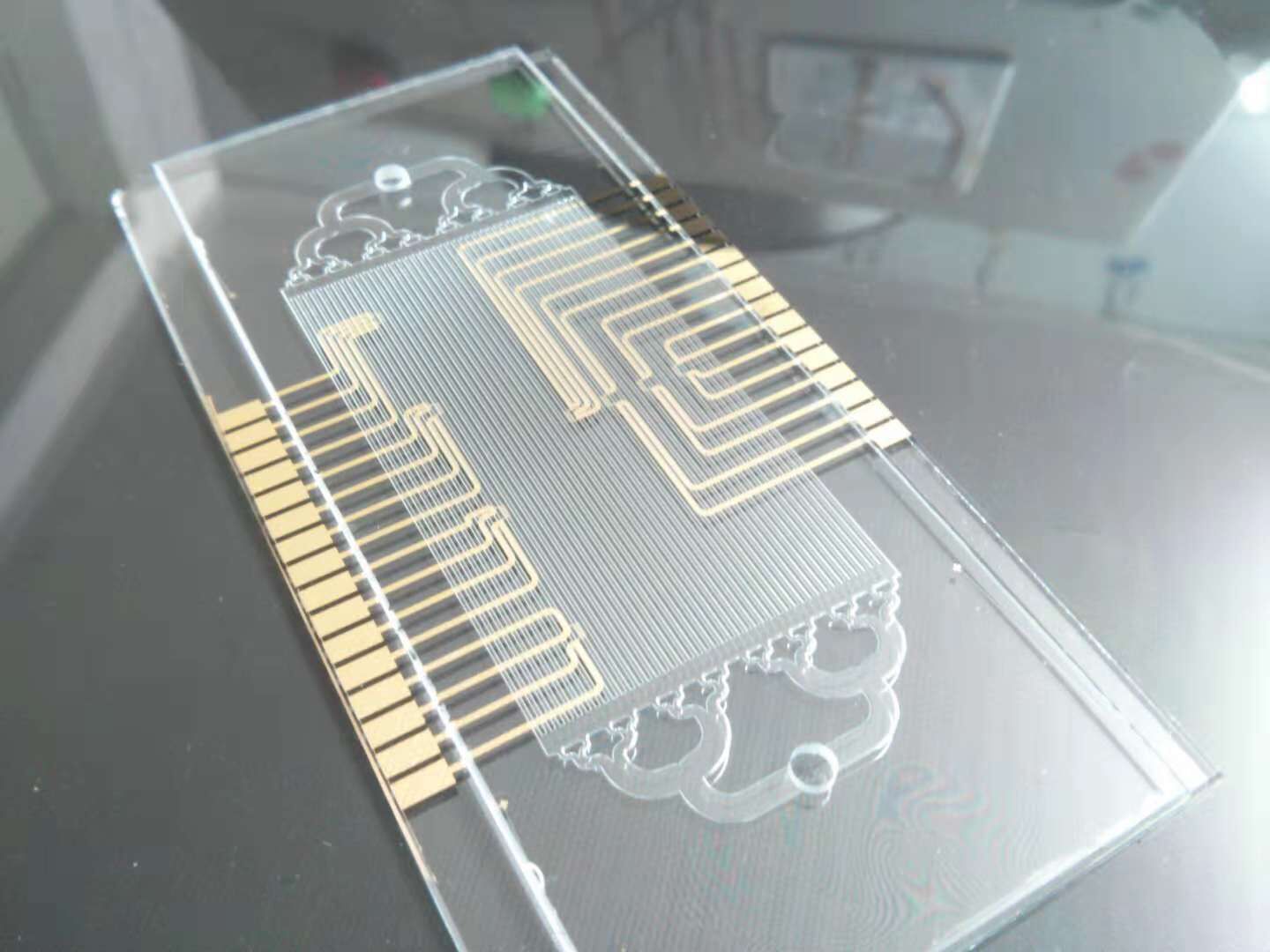 玻璃-金电极芯片